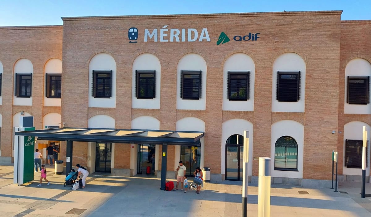 Edifício da estação ferroviária de Mérida