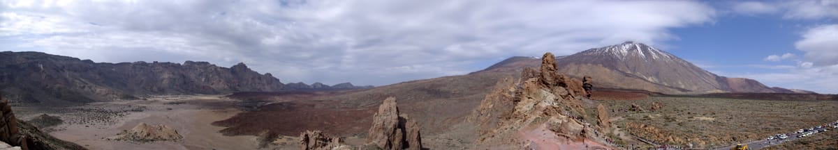 Panorama do pico do Teide, o vulcão de Tenerife