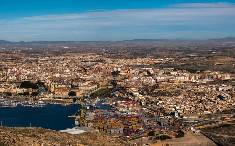 O Teatro Romano de Cartagena escavado no centro histórico da cidade